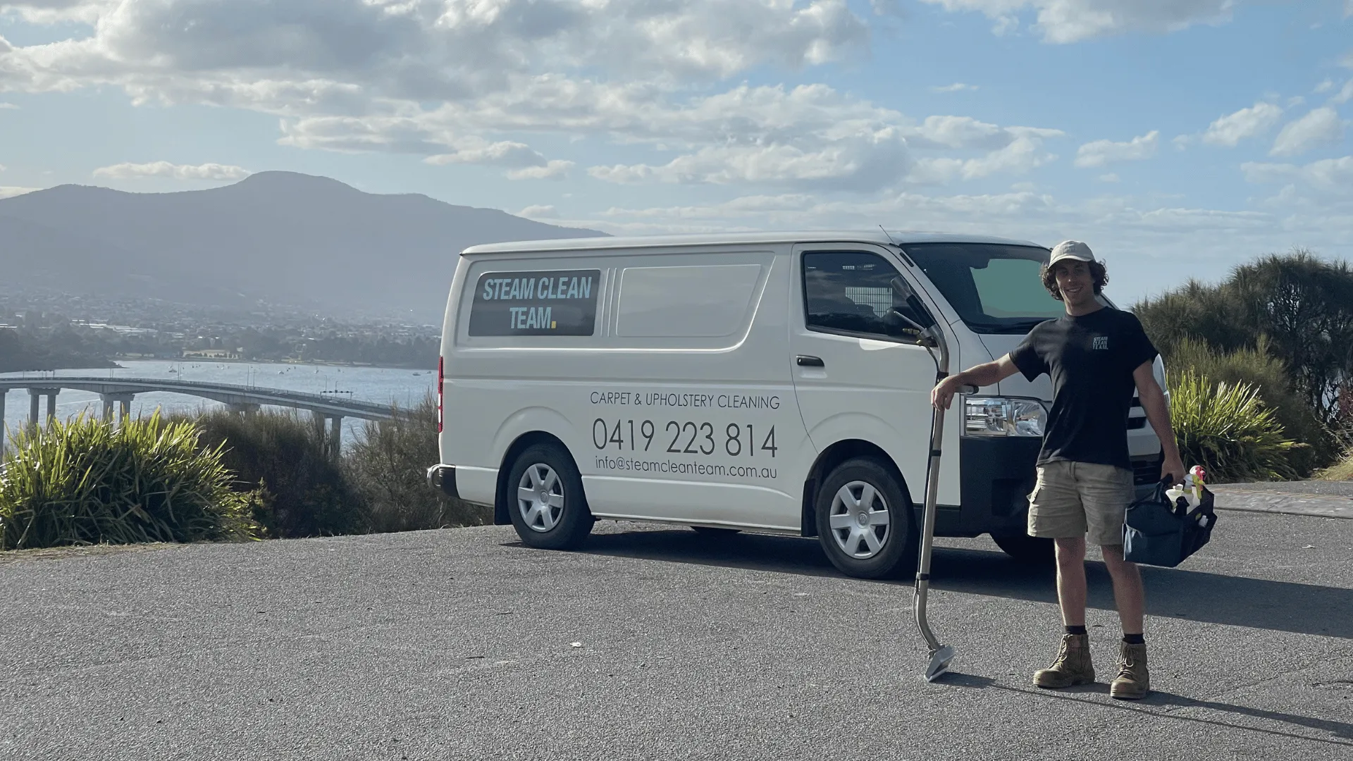 Steam Clean Team website hero image