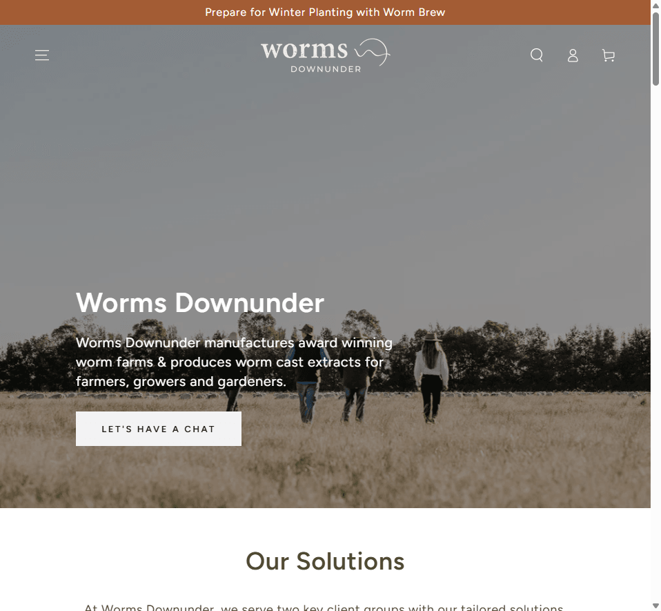 Worms Downunder website hero image
