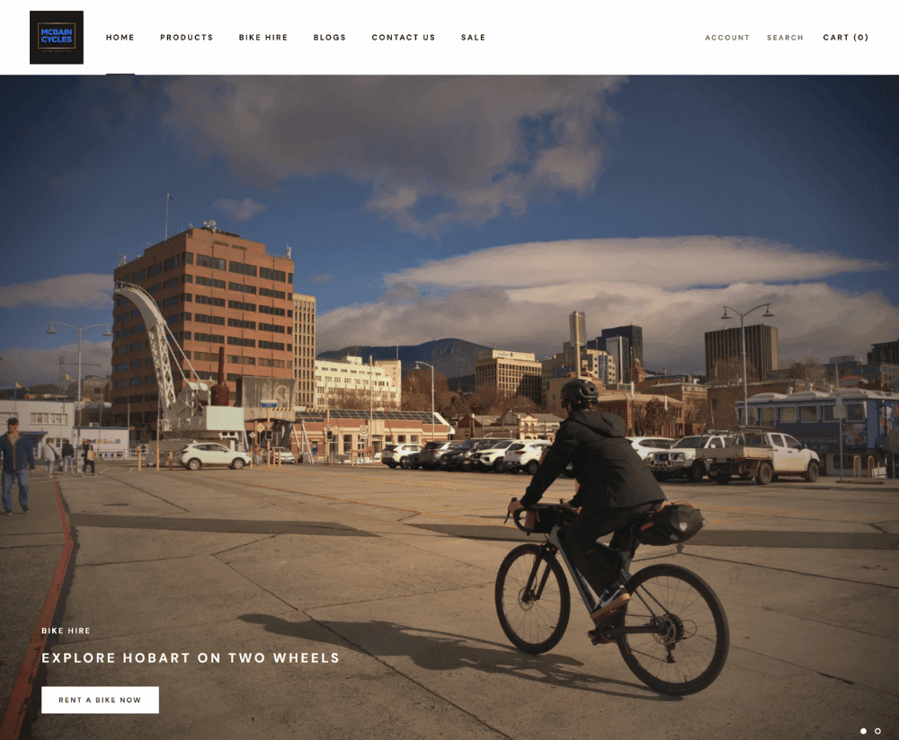McBain Cycles Website